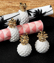 Load image into Gallery viewer, Pineapple Napkin Ring Set
