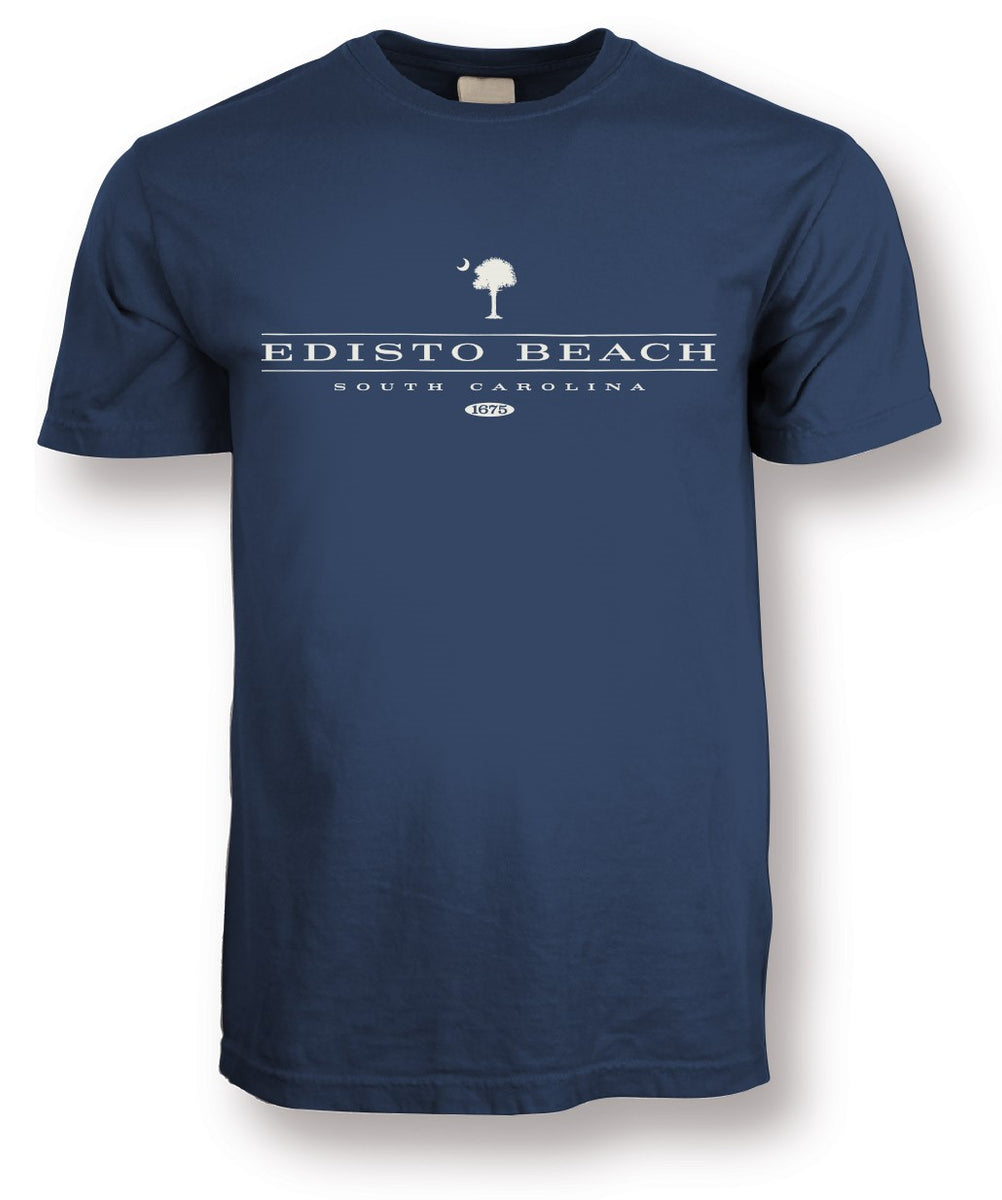 Double Line Palmetto Tee The Shops of Edisto Beach